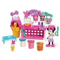 16 Piece – Disney Junior Minnie Mouse Sweets & Treats Shop, Food Set with 3 Modeling Compounds