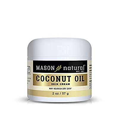 Mason Natural Coconut Oil Skin Cream – Premium Skin Conditioning Formula,, Paraben Free, 2 OZ