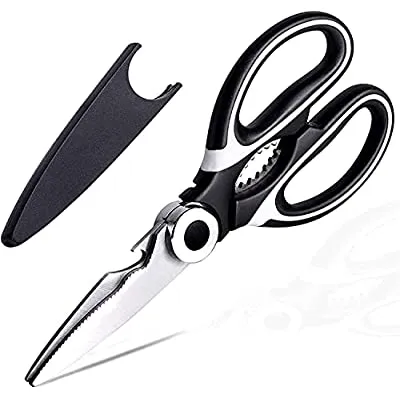 80% off - Expired:&nbsp;Multi Purpose Strong Stainless Steel Kitchen Utility Scissors with Cover