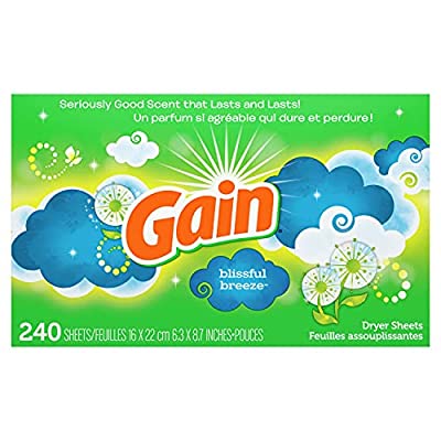 240 Count Gain Fabric Softener Dryer Sheets, Blissful Breeze - $7.64 ($24.80)