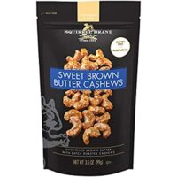 Squirrel Brand Sweet Brown Butter Cashews, 3.5 Ounces