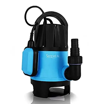 400W Submersible Sump Pump Clean Dirty Water – Basement, Yard, Swimming Pool