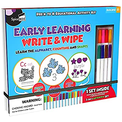 Early Learning Write & Wipe , 9 Fun Learning Activities, Preschool Learning For Kids