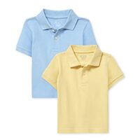 The Children’s Place 2 Pack and Toddler Boys Short Sleeve Pique Polo – Various styles & sizes