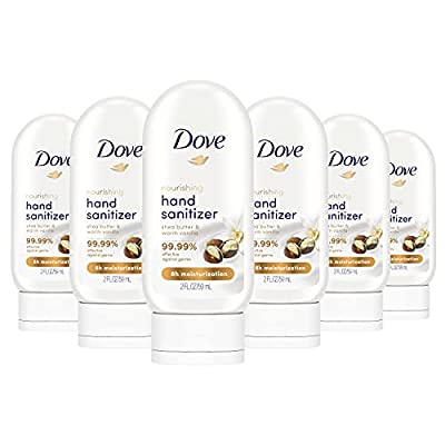 6 Ct Dove Nourishing Hand Sanitizer 99.99 percent Effective Against Germs