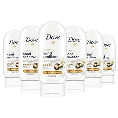 6 Ct Dove Nourishing Hand Sanitizer 99.99 percent Effective Against Germs
