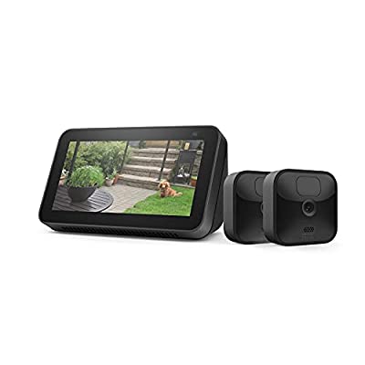 Blink Outdoor 2 Cam Kit bundle with Echo Show 5 (2nd Gen) - $109.99 ($264.98)