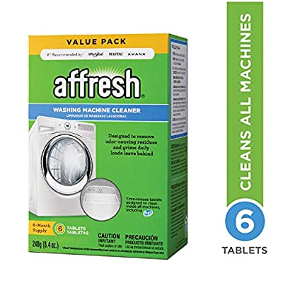 6-Tablets, Affresh Washer Machine Cleaner, 8.4 oz
