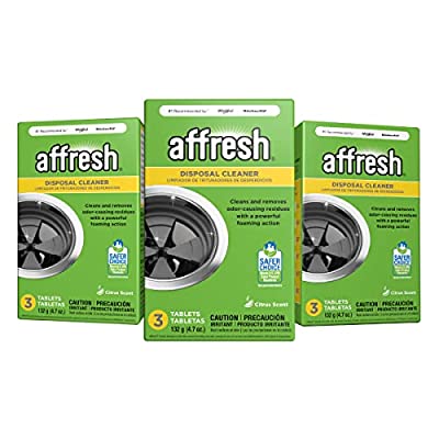 3 Pack Affresh Garbage Disposal Cleaner, Removes Odor-Causing Residues (9 tablets)