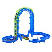 Power Treads Gravity Warp Pack – Toy Car Track – Includes 1 Vehicle and 50+ Pieces