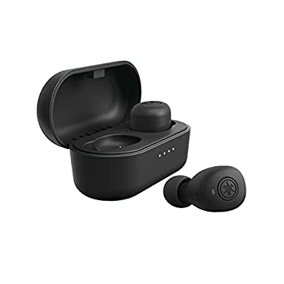 Yamaha TW-E3B Premium Sound True Wireless Earbuds Headphones, aptX, Charging Case – Black