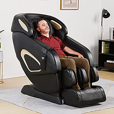 Massage Chair Full Body, Recliner with SL Track Airbag, Yoga Stretching, Waist Heater, Thai Foot Massage