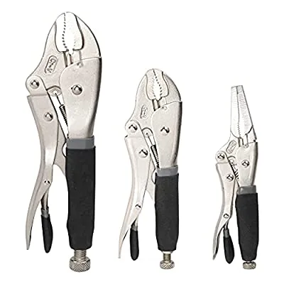 Amazon Basics 3-piece Locking Plier Set