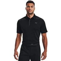 Under Armour Men’s Tech Golf Polo , Black/Graphite