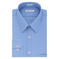 Van Heusen Men’s Dress Shirt Regular Fit Poplin Solid