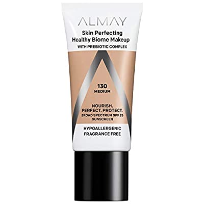 Almay Skin Perfecting Healthy Biome Foundation SPF 25, 130 Medium