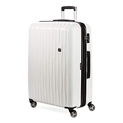 SwissGear Energie Expandable Hard-Sided Spinner Luggage, White, 27” - $94.64 ($191.35)