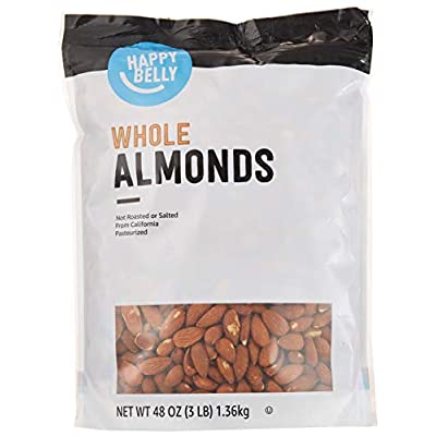 Happy Belly Whole Raw Almonds, 48 Ounce