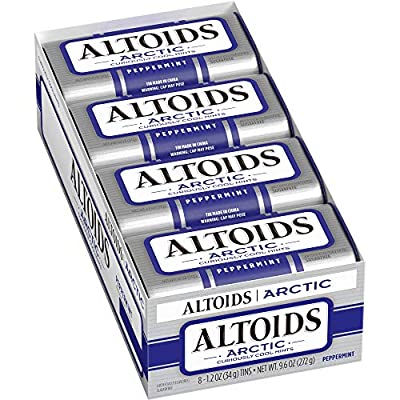 8 Pack ALTOIDS Arctic Peppermint Mints, 1.2-Ounce Tin - $5.87 ($18.79)