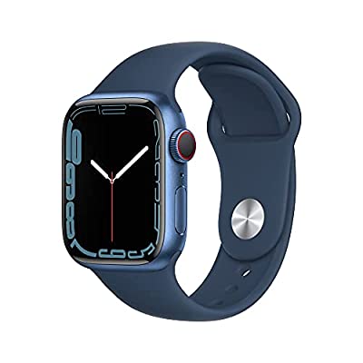 Apple Watch Series 7 [GPS + Cellular 41mm] Blue Aluminum Case