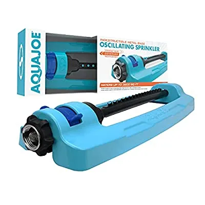 Expired:&nbsp;Aqua Joe Oscillating Sprinkler with Adjustable Spray, covers 3600 SFT