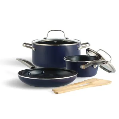 7 Pcs Blue Diamond Ceramic Nonstick Cookware set