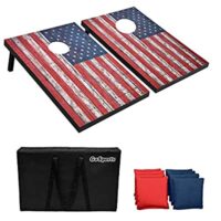 GoSports Classic Cornhole Set – 8 Bean Bags, Case & Game Rules