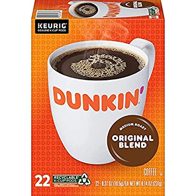 88 Keurig K-Cup Pods Dunkin’ Original Blend Medium Roast Coffee