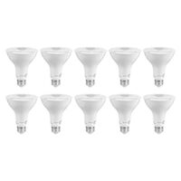 10 Pack Dimmable, 800 Lumens, E26 Base, PAR30 LED Light Bulb, Daylight