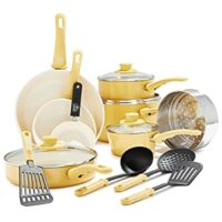 16 Pc GreenLife Soft Grip Healthy Ceramic Nonstick Cookware Set