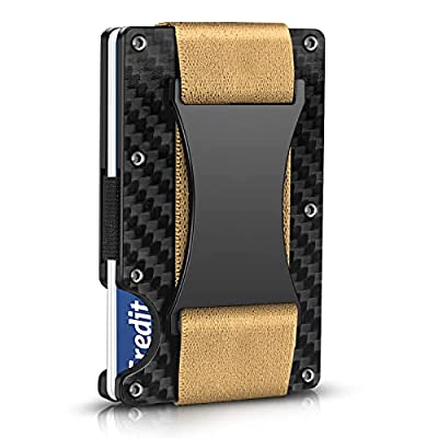 Minimalist Carbon Fiber Wallet, RFID Money Clip - $5.09 ($21.99)