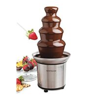 Nostalgia 32-Ounce Stainless Steel Chocolate Fondue Fountain, 2-Lb Capacity