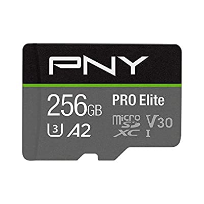 PNY 256GB PRO Elite Class 10 U3 V30 microSDXC Flash Memory Card