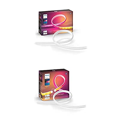 Philips Hue Bluetooth Gradient Ambiance Smart Lightstrip (6ft Base Kit + 3ft Bundle)