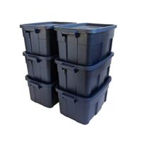 6 Pack Rubbermaid Roughneck️ 14 Gallon Storage Totes