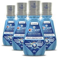 4 Pack Crest Pro Health Advanced Extra Deep Clean Mouthwash, Fresh Mint, 16.9 Fl Oz