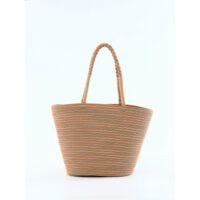 Time & Tru Women’s Corded Beach Tote Bag Natural