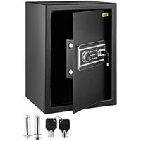 2.1 CU.FT Fingerprint Safe Box for Money w/ 2 Keys & Digital Keypad