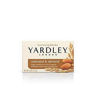 Yardley London Moisturizing Bath Soap Bar Oatmeal & Almond