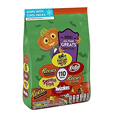 Expired: 49.83 oz Bulk Variety Halloween Chocolate Bag (110 PCs)