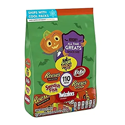 Expired:&nbsp;49.83 oz Bulk Variety Halloween Chocolate Bag (110 PCs)