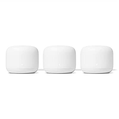 3 Pack Google Nest Mesh Wi-Fi Router (2nd Gen) 6600 SFt Coverage