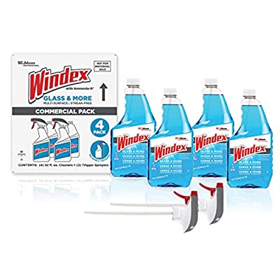 4 Pack Windex Glass & More Multi-Surface Cleaner