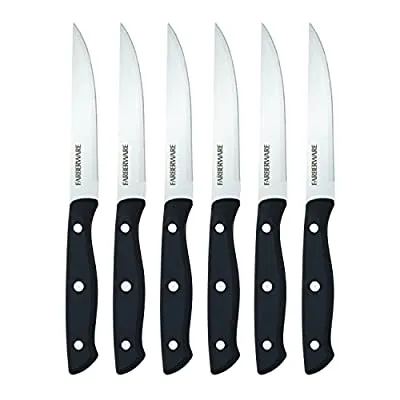 6 Pc Farberware Triple Riveted Steak Knife Set