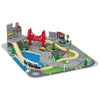 Imaginarium 40pcs Road & Rail Train Set