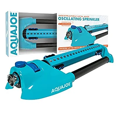 Expired:&nbsp;Aqua Joe 4973 Sq Ft Variable-Width Turbo Oscillating Sprinkler