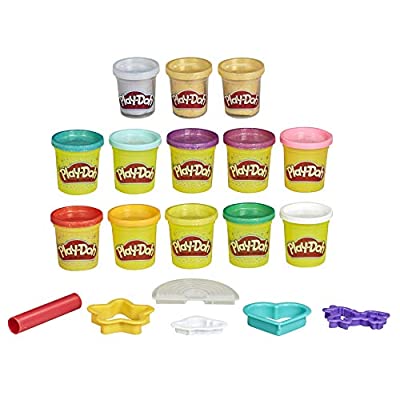 13 Pack Play-Doh Unicorn Sparkles and Metallic Colors + 6 tools - $5.99 ($16.99)