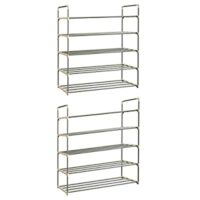 2 Set 5-Tier Shoe Organizer Shelves for Closet or Entryway