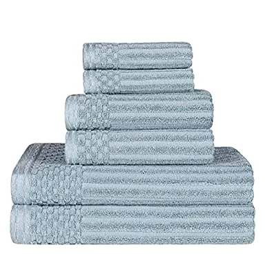 6 Pcs SUPERIOR 600 GSM Soho Collection Cotton Towel Set