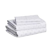 Amazon Basics Lightweight Wrinkle Free Bed Sheet Set, Queen